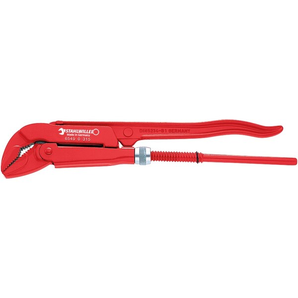 Pipe wrench Size1 1/2 L.445 mm max.jaw opening 62 mm head handles